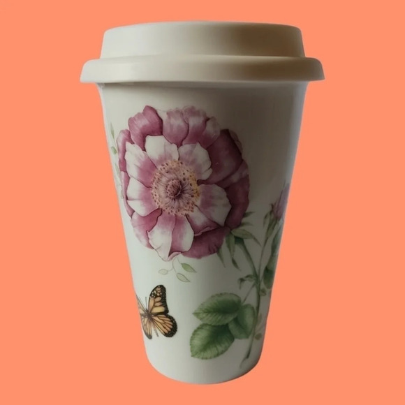 Lenox butterfly meadow thermal travel mug with lid - Picture 1 of 6